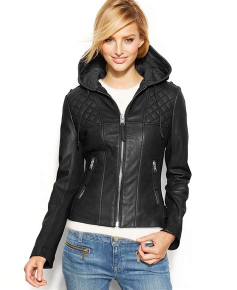 macys michael kors mens jacket|Michael Kors ladies leather jacket.